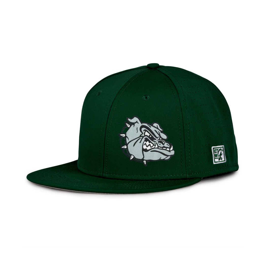 帽子 GuruGuruBeanie (Black&Mint Reversible) Mt. Vernon Textured Bulldog Patch Hat GB999 — Hats Off